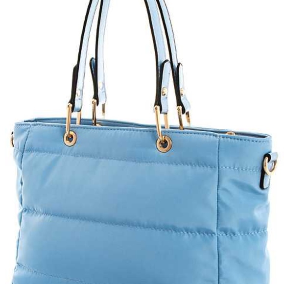 ISABELLE HANDBAGS VEGAN QUILTED NYLON TOTE - Picture 6 of 10